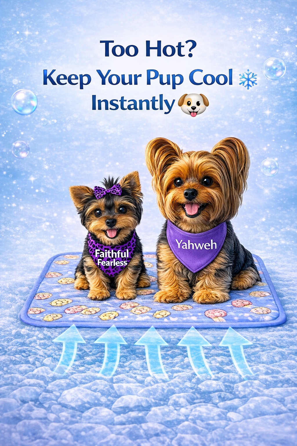 Sevyn & Hevyn Cooling Mat Dog & Cat Cushion Pad Summer Cool Down Comfortable Soft for Pets and Adults (L Blue)