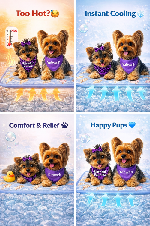Sevyn & Hevyn Cooling Mat Dog & Cat Cushion Pad Summer Cool Down Comfortable Soft for Pets and Adults (L Blue)