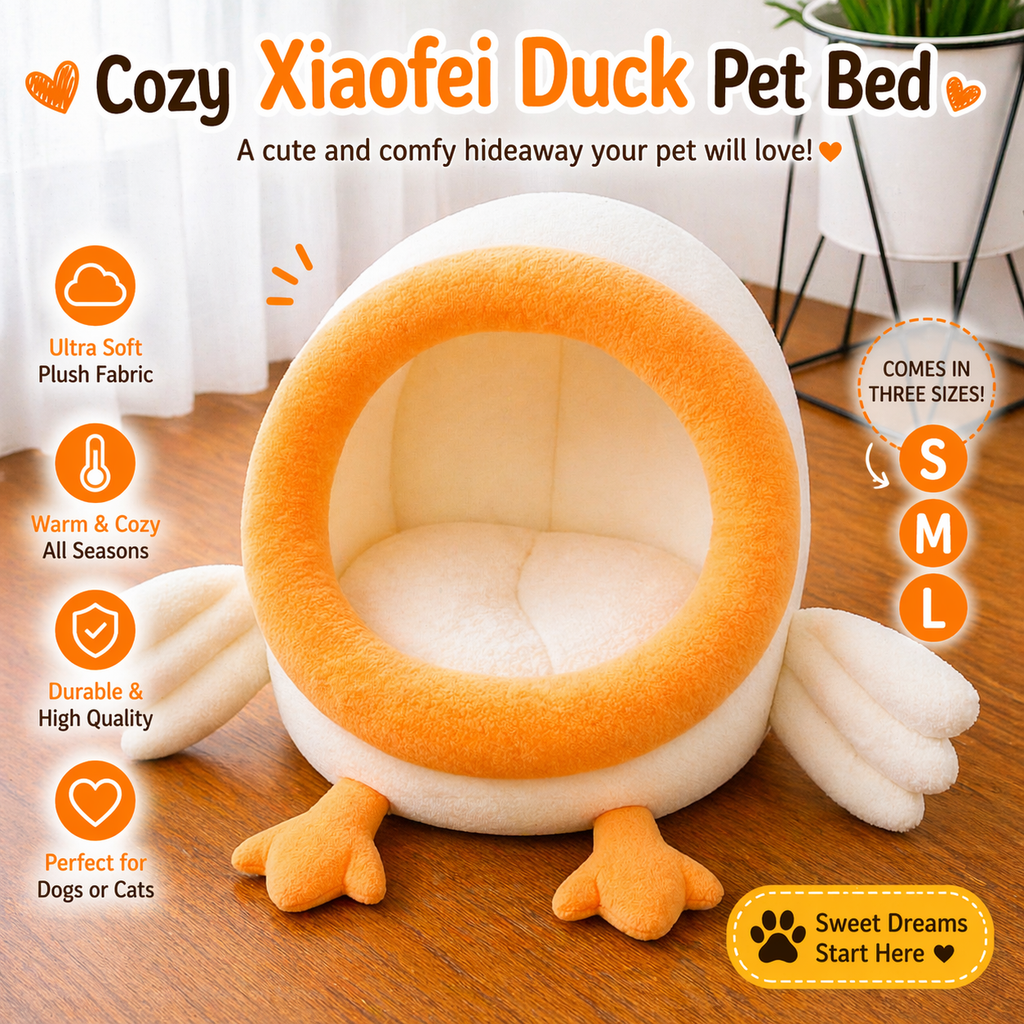Sevyn & Hevyn New Cartoon Cute Four Seasons Pet Bed with PP Cotton