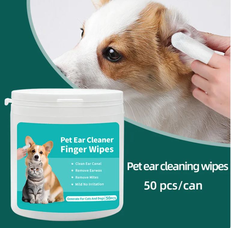 Sevyn & Hevyn Pet Ear Cleaning Wipes Finger Stall